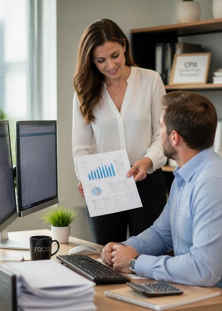 F&A Executive Consultants discussing strategy with a client